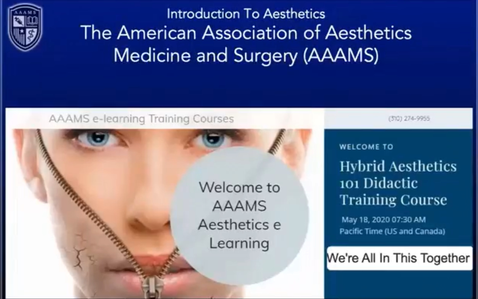 Aesthetics 101 Hybrid Training Course 2020