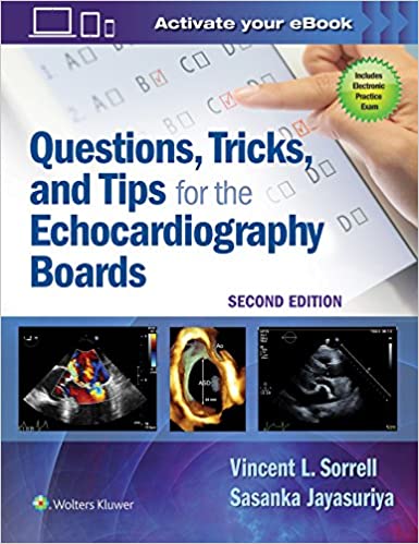 Questionsv, Tricks, and Tips for the Echocardiography Boards 2nd Edition 2020 (PDF only)