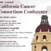 Meetings Events & Conference Coordinators 20th Annual California Cancer Consortium Conference 2024