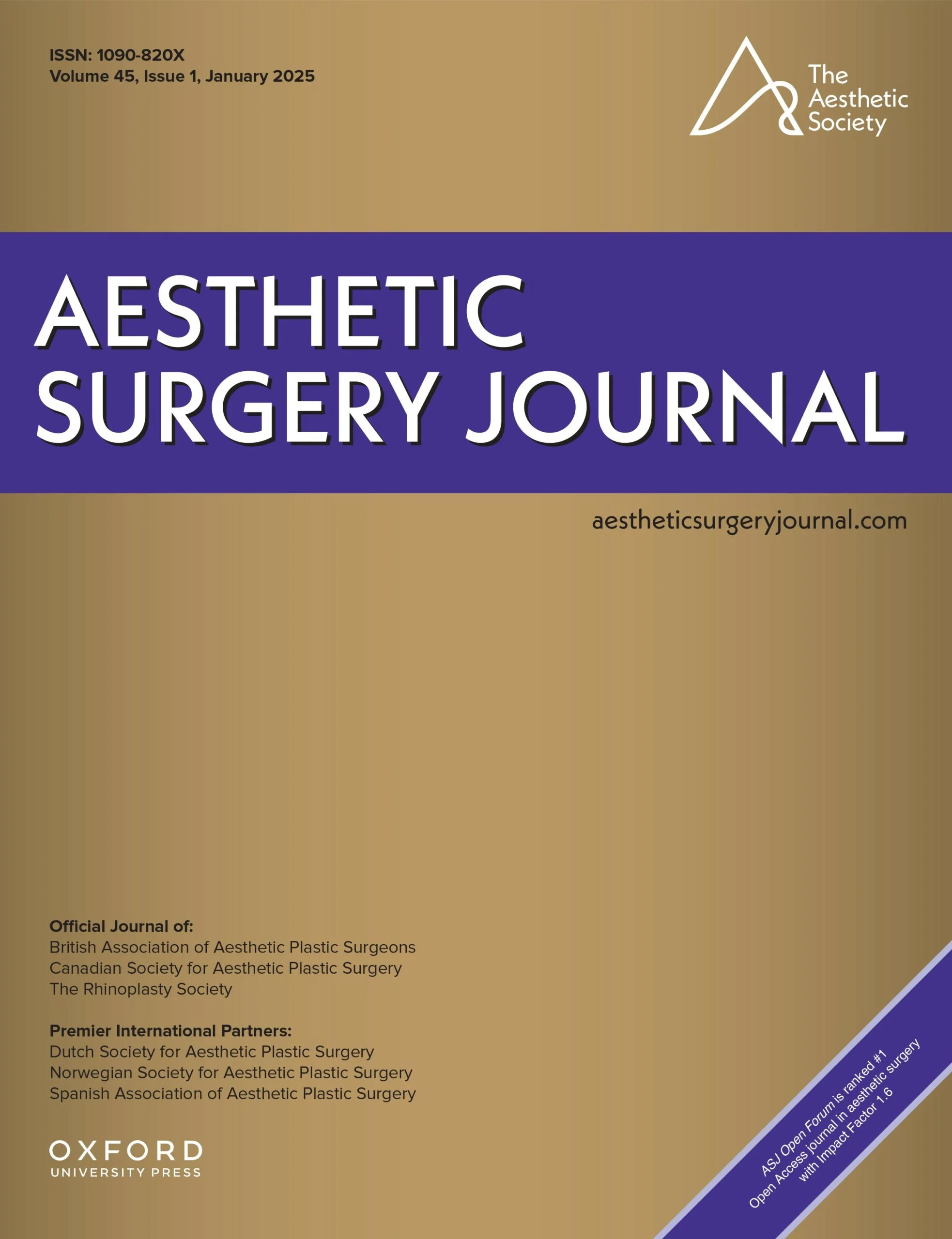 Aesthetic Surgery Journal Volume 45, Issue 1, January 2025 (True PDF+Videos)
