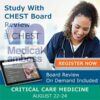 Chest Critical Care Board Review On Demand 2024 – Bundle (Videos+PDF Bundle)