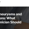 Harvard Aortic Aneurysms and Dissections What Every Clinician Should Know 2022