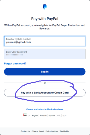 how to pay with card