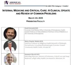 Internal Medicine and Critical Care: A Clinical Update and Review of Common Problems – March 3-6 2025 (Videos + Audios + Syllabus)