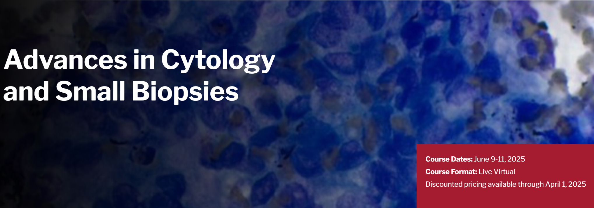 Harvard Advances In Cytology And Small Biopsies 2025