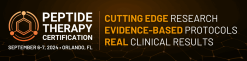 SSRP Peptide Therapy Certification 2024 Contents include: Dr. Seeds Office Hours Archive Peptide Therapy Certification 2022 Peptide Therapy Certification 2024 Peptide Therapy Foundations Course Material SSRP Member Videos Peptide Therapy Certification: What's Included? The SSRP Peptide Therapy Certification curriculum walks through 10 distinct patient profiles spanning cardiac, autoimmune, musculoskeletal, metabolic, hormonal, and other conditions you’re likely to encounter in your practice. You’ll learn how to effectively treat real-world patient cases & disease states, and you’ll come away confident in your ability to create effective protocols down to the dosing, timing, and interactions with other peptides/pharmaceuticals. Each Protocol Includes Each case will cover: Evaluation: How to effectively assess your patient & key indicators to use. Diagnosis: Know exactly what disease states you’re dealing with and how to address their root causes. Testing: Which labs & tools to use and how to interpret their results for lasting patient outcomes. Peptide Selection: The most effective peptide(s) to use specific to the disease and comorbidities presenting. Integrative Modalities: Seamless integration of peptides to traditional/complex treatment plans for accelerated results. Plan Optimization: Protocol adjustment based on your patient’s individual response. Systems Covered Faculty will be covering full protocols based on patient profiles. Systems include: Autoimmune Muscular/Skeletal Viral Metabolic Neuro Optimization Aesthetic Optimization Gastrointestinal & Dysbiosis Hormone & Sexual Optimization Cardiac & Respiratory Anti-Aging & General Wellness