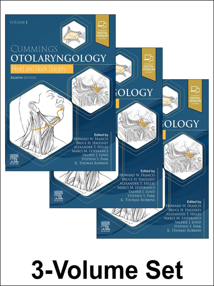 Cummings Otolaryngology: Head and Neck Surgery, 3 Volumes Set, 8th edition (True PDF)